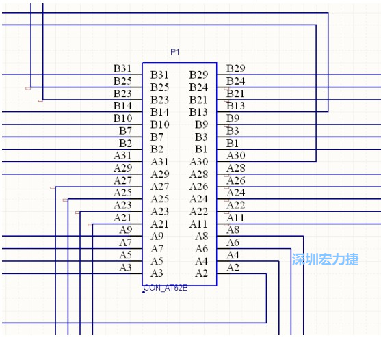 雙擊 1.SchDoc，文件可以被正常打開，下圖是其中的一部分：